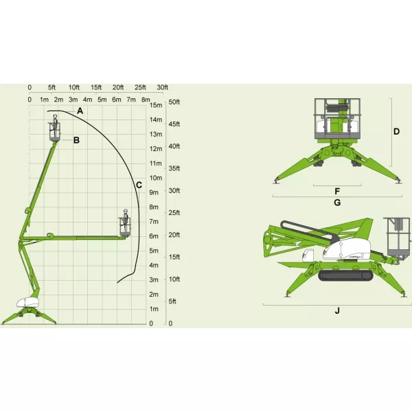 Вишка Niftylift TD150T , дизелов, 225 кг - продажба