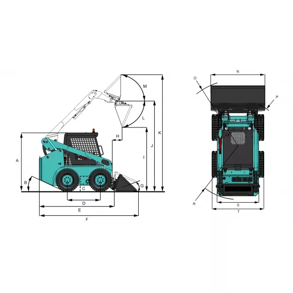 Мини челен товарач Alpin M85, Kubota V2403-M-DI-E3, 60 к.с., 200 бара, Kubota V2403-M-DI-E3 - продажба