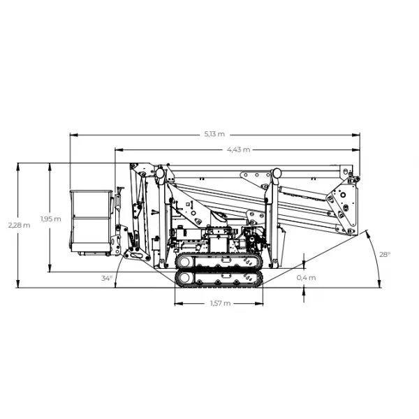 Вишка тип паяк CMC S15F, 14800 мм, 200 кг - продажба