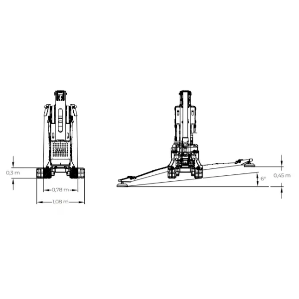 Вишка тип паяк CMC S19N, 18900 мм, 230 кг - продажба