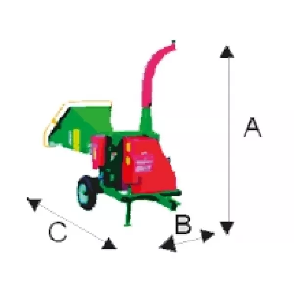 Дробилка за клони Green Technik CIP 1300, 130 мм, PTO, 6-8 м3/час - продажба