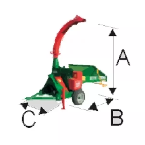 Дробилка за клони Green Technik CIP 3200, 320 мм, PTO, 40-50 м3/час - продажба