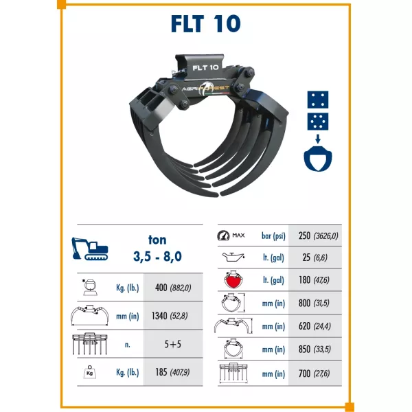 Щипка Agriforest FLT 10, 1340 мм, 400 - продажба