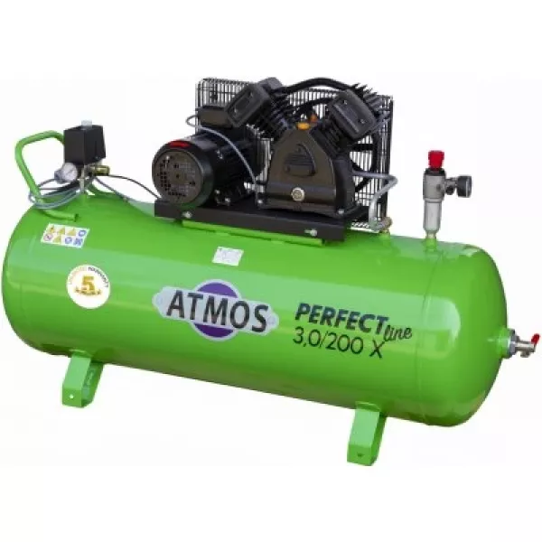 Електрически компресор Atmos Perfect Line 3/200 X, 3 kW, 200 л., 385 - продажба