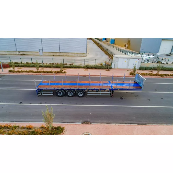 Ремарке Komodo KMD 3 AXLE FLATBED с разширяване НОВ, 3 - продажба