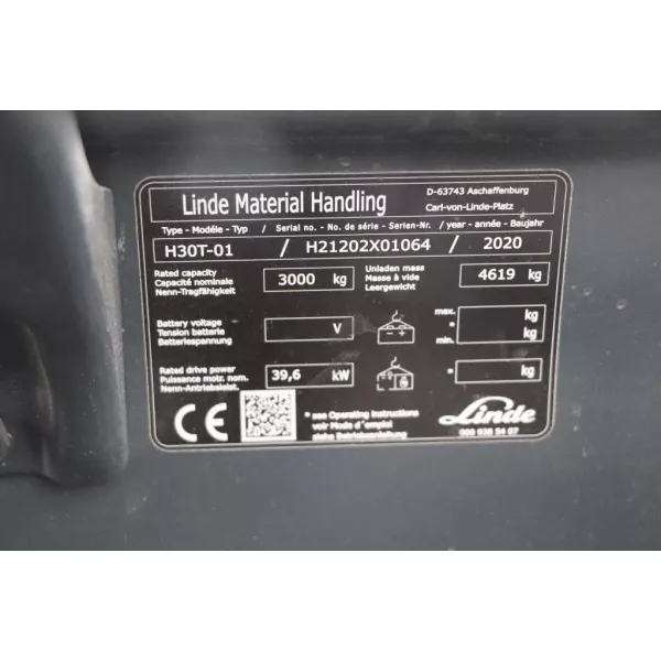 Газокар Linde H30T-01 2020 6154